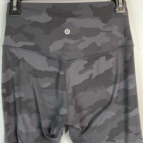 Lululemon Align Pant Leggings 25" Heritage 365 Camo Deep Coal Multi Yoga Size 6 - Picture 6 of 9